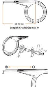 Sks Chainbow 199 mm Zincir Koruyucu Siyah