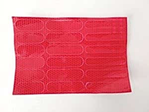 Geotech M5 Scooter Kırmızı Reflektör 18 Adet Sticker Seti