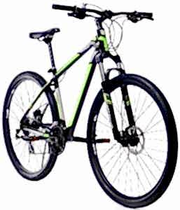 Geotech Mode 2 29 Jant 24 Vites Dağ Bisikleti - Siyah - Yeşil - Gri