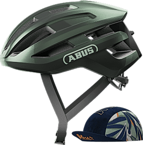 Abus PowerDome ACE Yetişkin Yol Bisiklet Kaskı - Moss Green