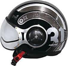 Zeus ZS 218 Motosiklet Kaskı - Siyah/Gümüş