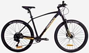 Geotech Mode Elite 27,5 Jant 9 Vites HD Dağ Bisikleti - Mat Siyah Sarı