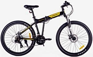 Geotech Fold Up 26D 26 Jant 21 Vites MD Katlanır Dağ Bisikleti - Mat Siyah Sarı 2026