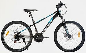 Geotech Hacker 24 Çocuk Dağ Bisikleti - Siyah - Mavi 2026
