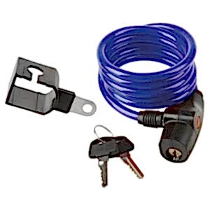 8 C Anahtarlı Spiral Kilit 8x1500 mm - Mavi