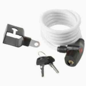 8 C Anahtarlı Spiral Kilit 8x1500 mm - Beyaz