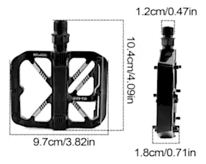 Forte GT XBYC 1819 Bengguo Bisiklet Alüminyum Pedal Siyah