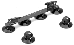 Bisico Fovno İki Bisiklet için Araç Tavan Üstü Vakumlu Bisiklet Taşıyıcı