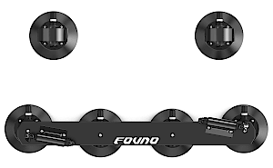 Bisico Fovno İki Bisiklet için Araç Tavan Üstü Vakumlu Bisiklet Taşıyıcı