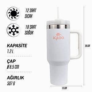IGLOO Stadler Thermo-Mug 1.2 Litre Termos - Beyaz