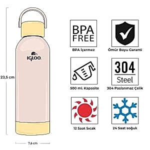 IGLOO Hydrate Pro Termos 500ml - Bej