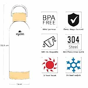 IGLOO Hydrate Pro Termos 500ml - Beyaz