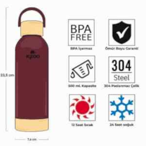 IGLOO Hydrate Pro Termos 500ml - Bordo