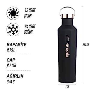 IGLOO Pentagon Termos 750ml - Siyah