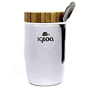 IGLOO Bamboo Yemek Termosu 500ml - Beyaz