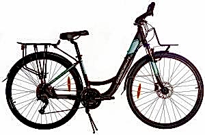 Geotech Life 28 0.1 28 Jant 27 Vites HD Şehir Tur Bisikleti - Mat Siyah Mavi