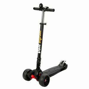 Voit 218C Big Foot Işıklı 3 Teker Scooter - Siyah