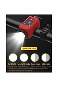 XBYC 6128 Usb Şarjlı Bisiklet Işıklı Korna Kırmızı