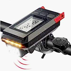 XBYC 6145 MT-088 Usb Şarjlı Ön Işık Korna Km Saati 450 Lümen