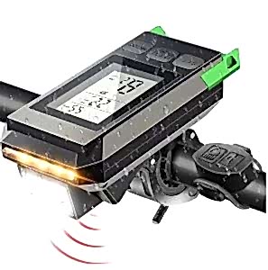 XBYC 6145 MT-088 Usb Şarjlı Ön Işık Korna Km Saati 450 Lümen