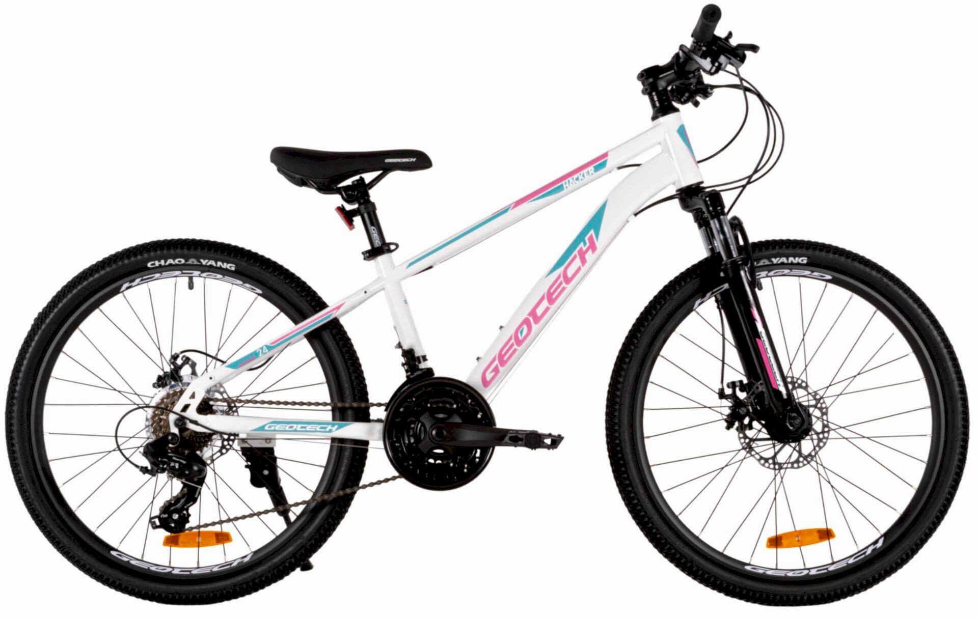 Geotech Hacker 24 Çocuk Dağ Bisikleti - Beyaz Pembe 2026