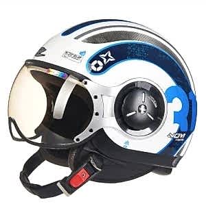 Zeus Zs 218 Motosiklet Kaskı - Beyaz/Mavi SS1